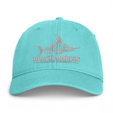 Black Marlin Fish Logo Cap | Coastal Fishing Hat, Embroidered Marlin Design, image 2 of 6