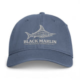 Black Marlin Fish Logo Cap | Coastal Fishing Hat, Embroidered Marlin Design, image 4 of 6