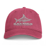 Black Marlin Fish Logo Cap | Coastal Fishing Hat, Embroidered Marlin Design, image 6 of 6