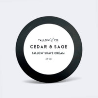 TALLOW SHAVING CREAM | CEDAR & SAGE