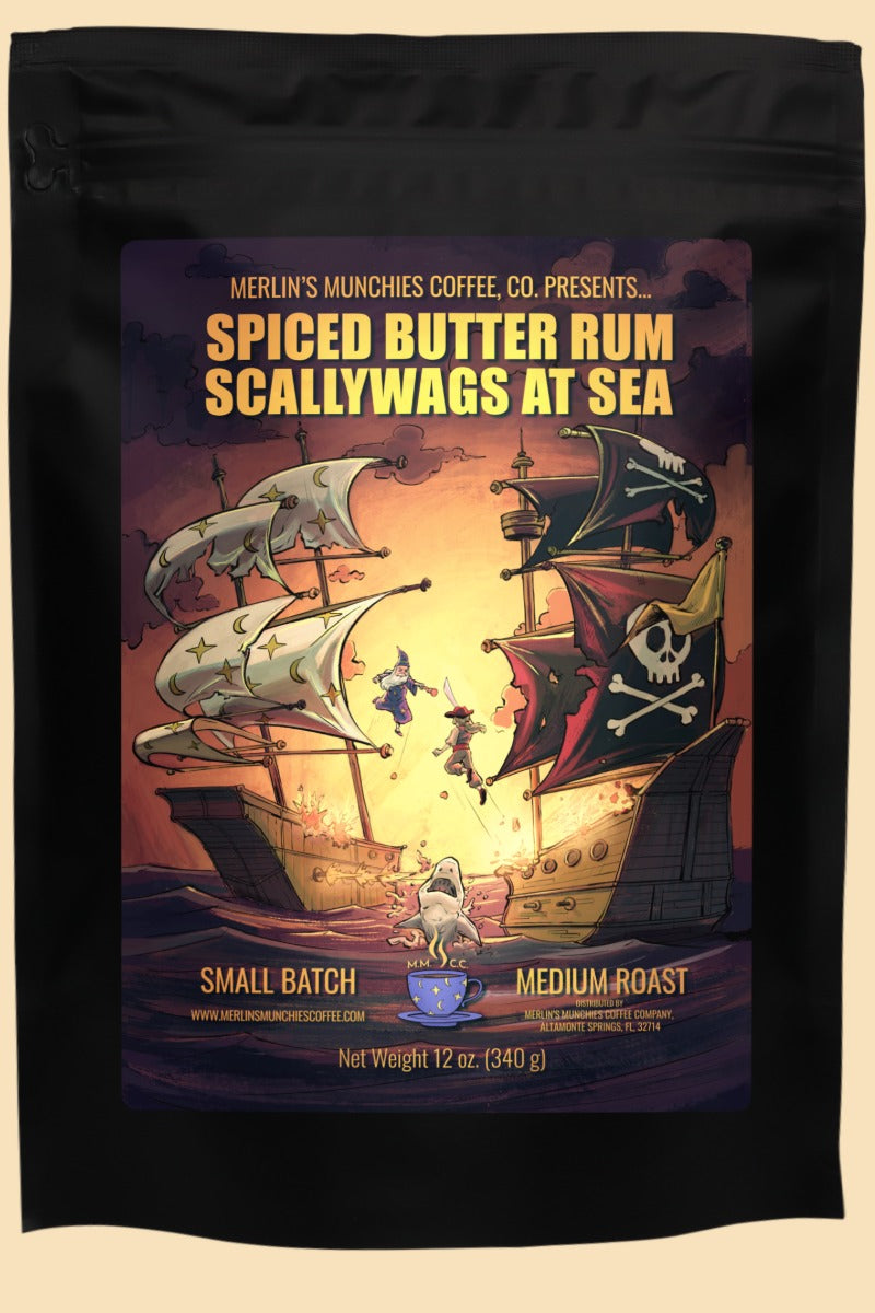 DECAF Spiced Butter Rum Scallywags at Sea 12 oz