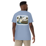 BMTC Marlin and Trading Post in Washed Denim (front and back)
