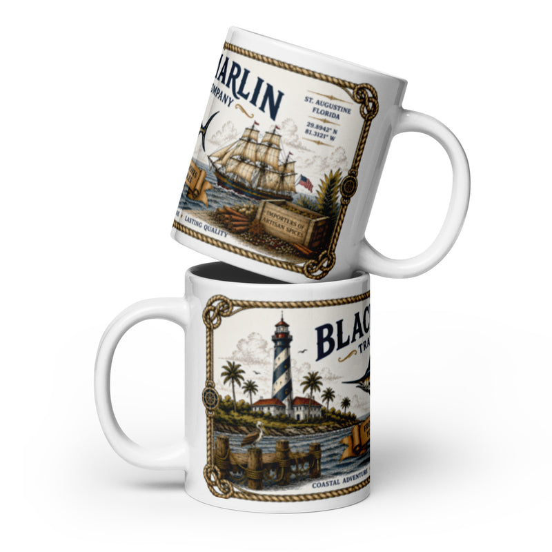 White glossy mug