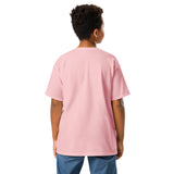 Youth Captain A tee in Light Pink (front and back)