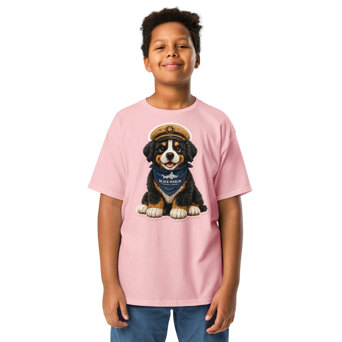 Youth Captain A tee in Light Pink
