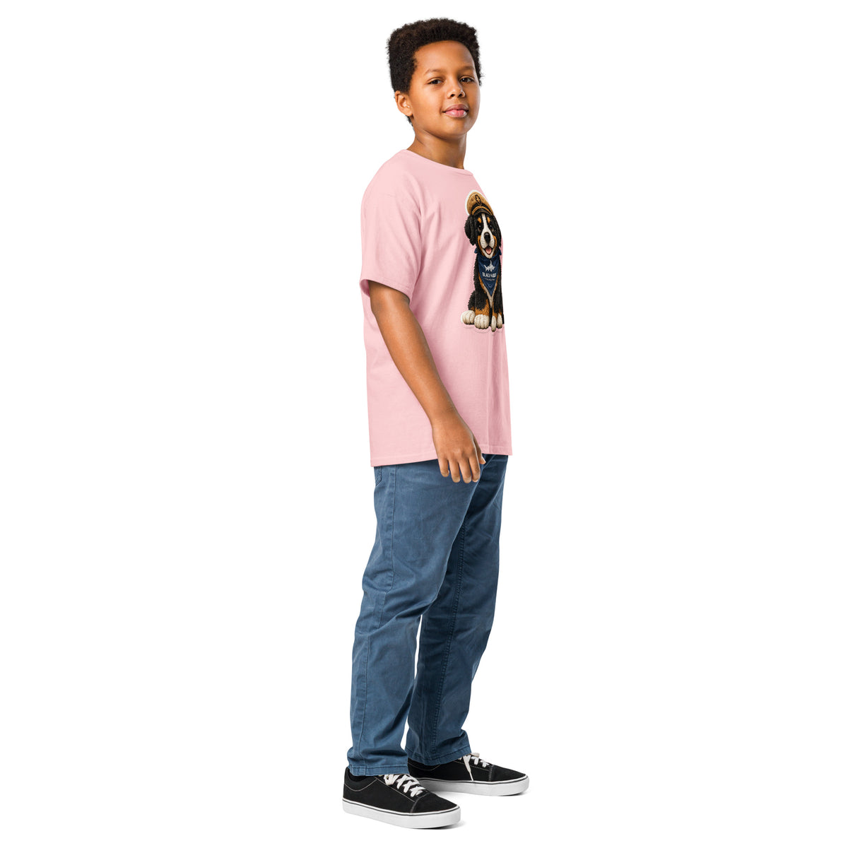 Youth Captain A tee in Light Pink