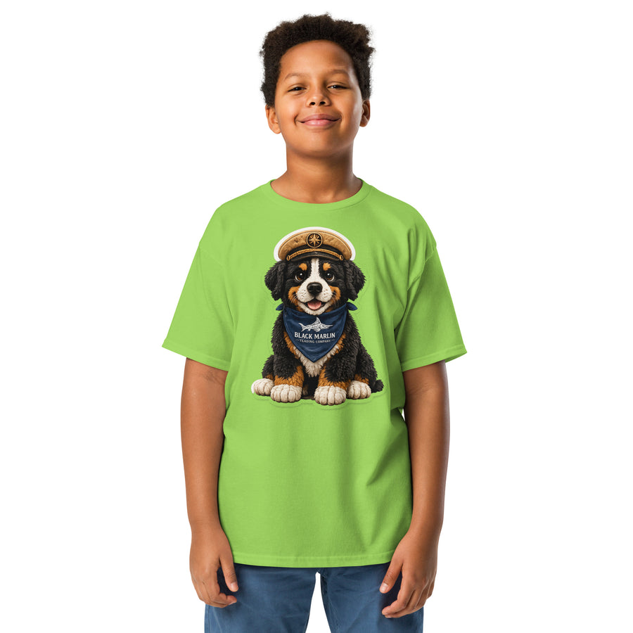 Youth Captain A tee in Lime